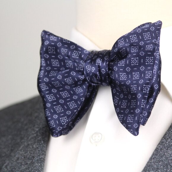 NWT Men's Self-tied Bow Tie 100%Silk Butterfly Bowtie big bow tie S726 - Picture 3 of 12